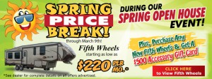 spring fifth wheel sale