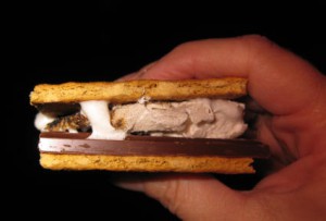 s'mores close up