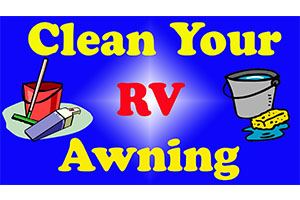 clean rv awning