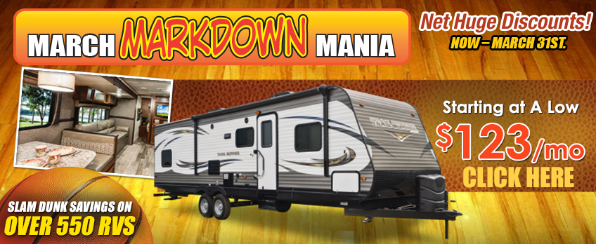 Markdown mania travel trailer