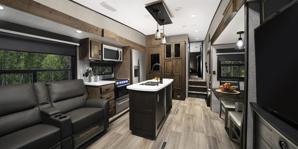 interior of the 2023 jayco eagle fifth-wheel